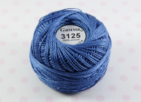 Пряжа Ирис 100% хлопок 10г 82м №3125 св.св.синий