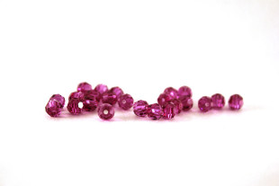 Бусины Чехия "PRECIOSA" бусины 451-19-602 4 мм 24 шт пурпурный/fuchsia