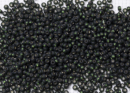 Бисер Чехия круглый 10/0 50г 57290m прозрачный темно-зеленый с оливковым оттенком с серебристым прокрасом матовый