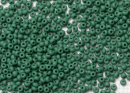 Бисер Чехия круглый 10/0 500г 53240m непрозрачный насыщенный зеленый матовый